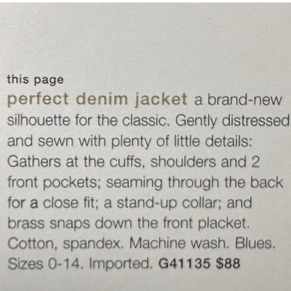 2004 Anthro “Perfect Denim Jacket” by Louie - Picture 3 of 11